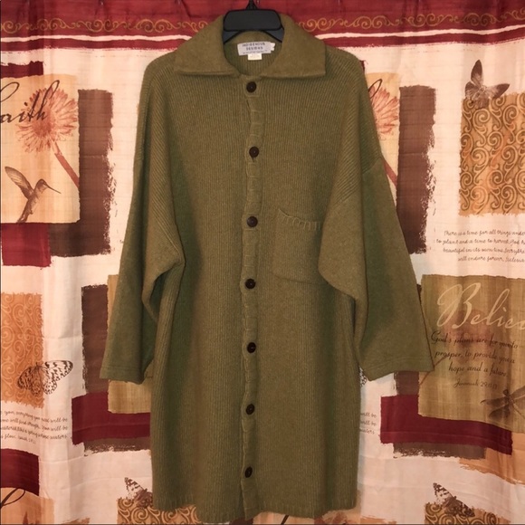 Indigenous Designs Wool Sweater Coat sz L - Picture 1 of 8